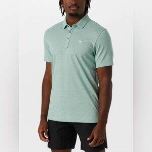 Travis Mathew Zinna Polo - Heathered Green - Large